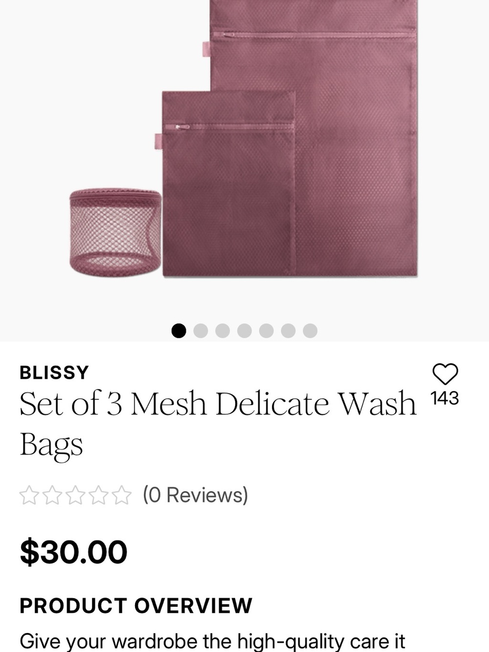Bliss Mesh Wash Bag Set in Dusty Rose - 3 Pieces